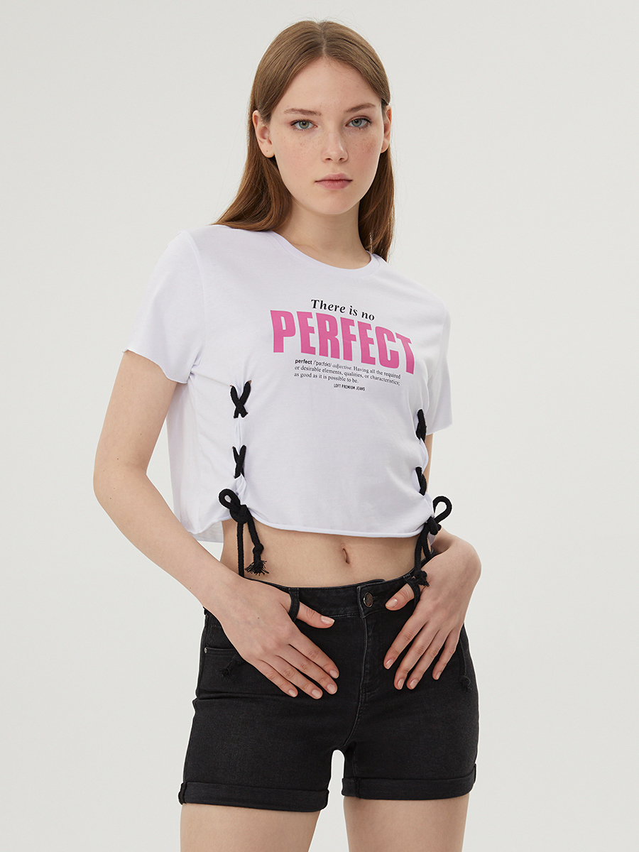 Crop Kadın Tshirt K.kol
