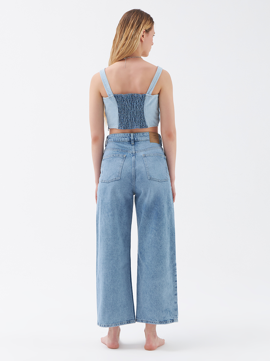 Wide Leg Regular Fit Kadın Pantolon