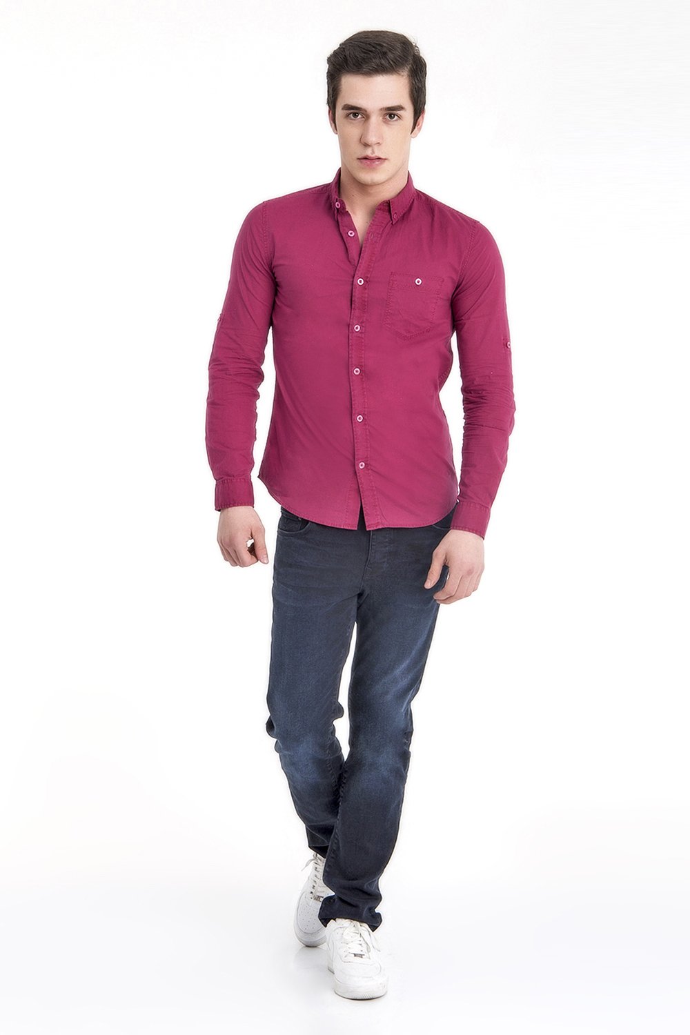 Slim Fit Erkek Gömlek U.kol