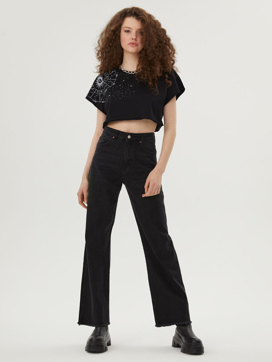 Crop Kadın Tshirt K.kol