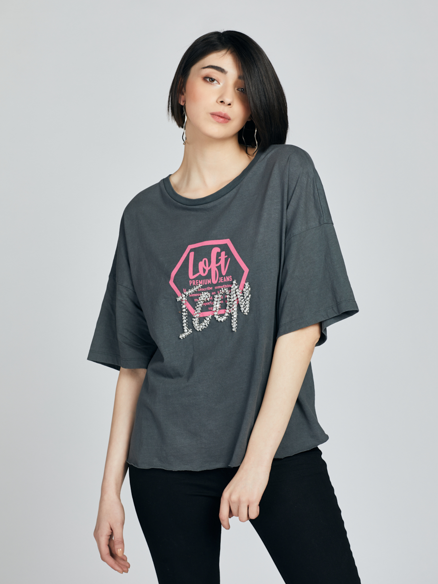 Loose Fit Kadın Tshirt K.kol