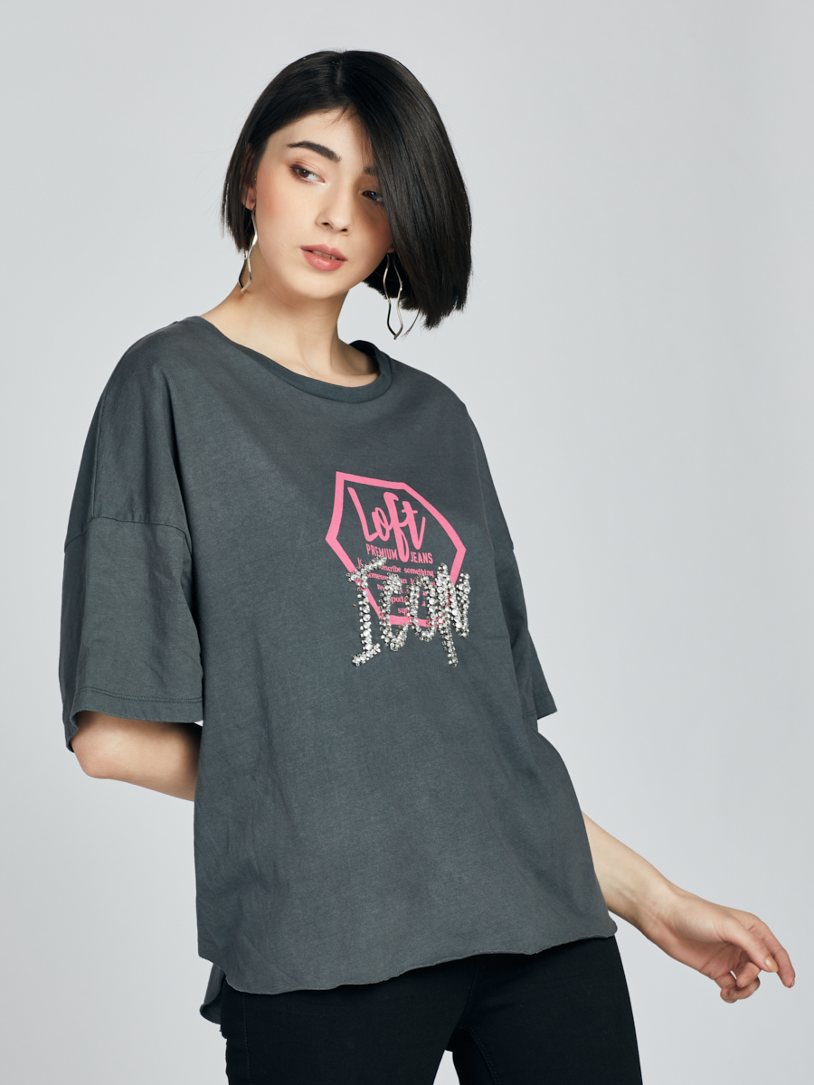 Loose Fit Kadın Tshirt K.kol