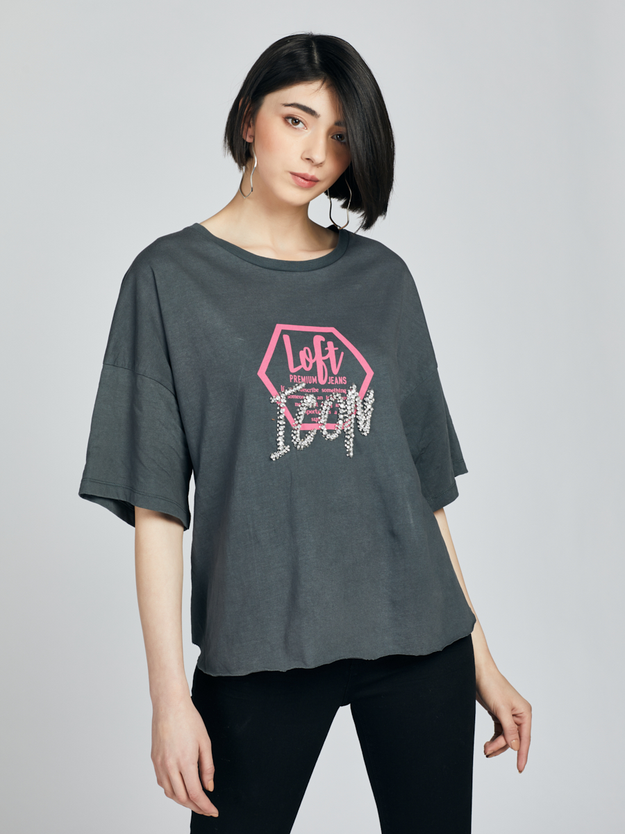Loose Fit Kadın Tshirt K.kol