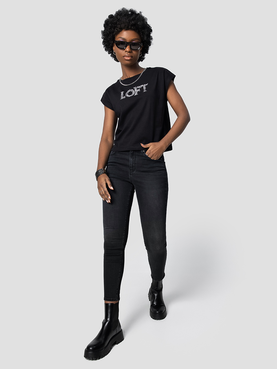 Long Crop Kadın Tshirt K.kol
