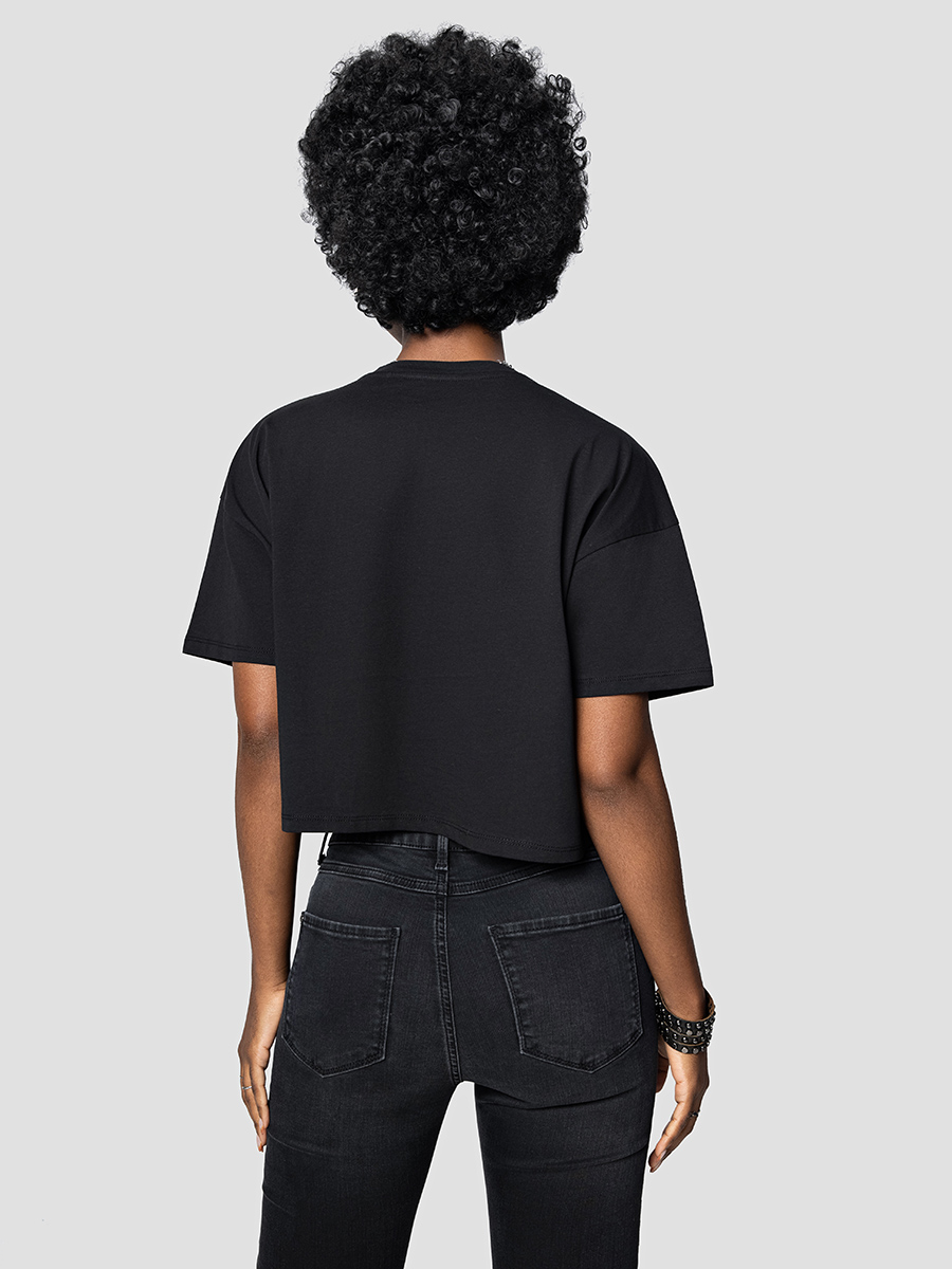 Long Crop Kadın Tshirt K.kol