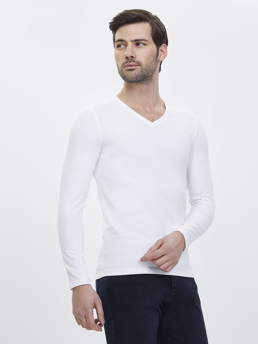 Slim Fit Erkek Tshirt U.kol