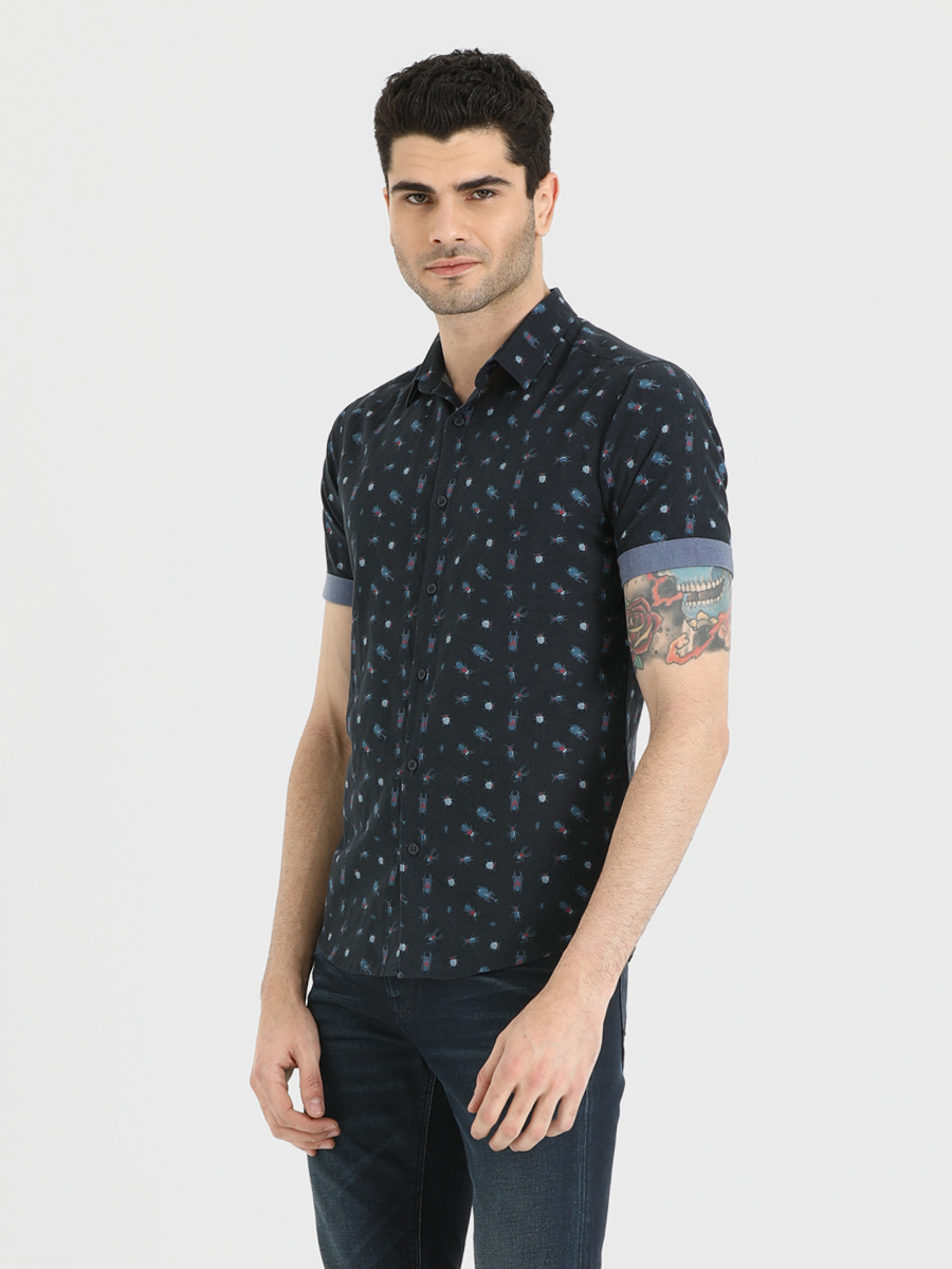 Slim Fit Erkek Gömlek K.kol