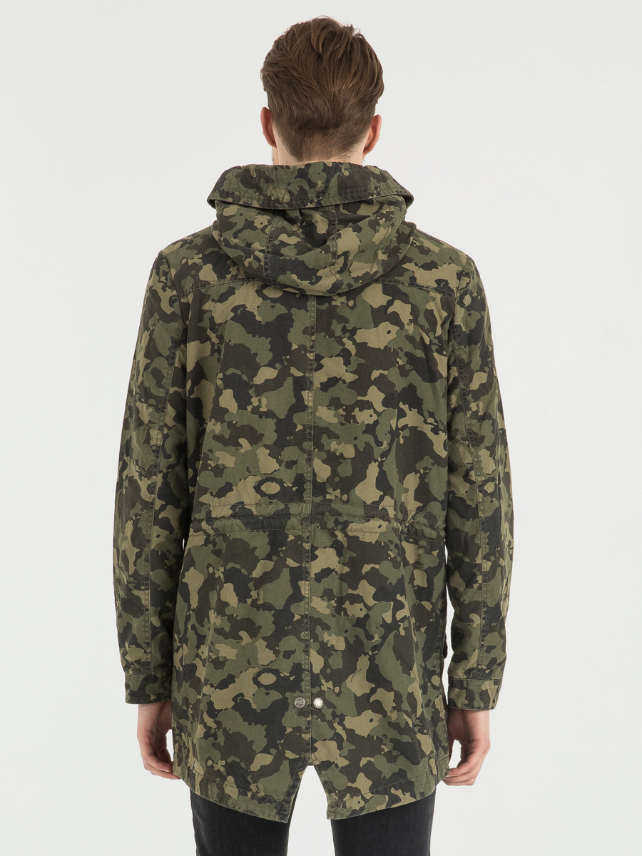 Slim Fit Erkek Trenchcoat
