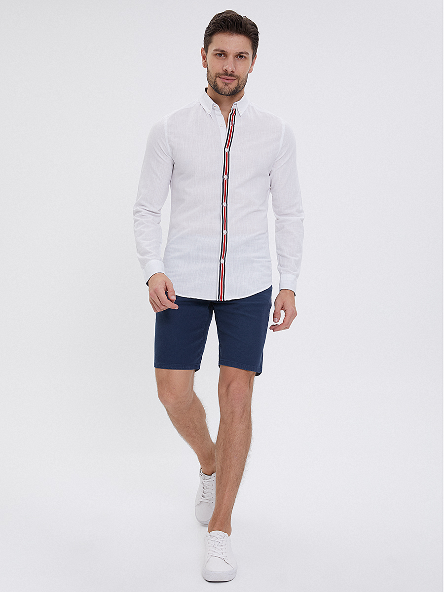 Slim Fit Erkek Gömlek U.kol