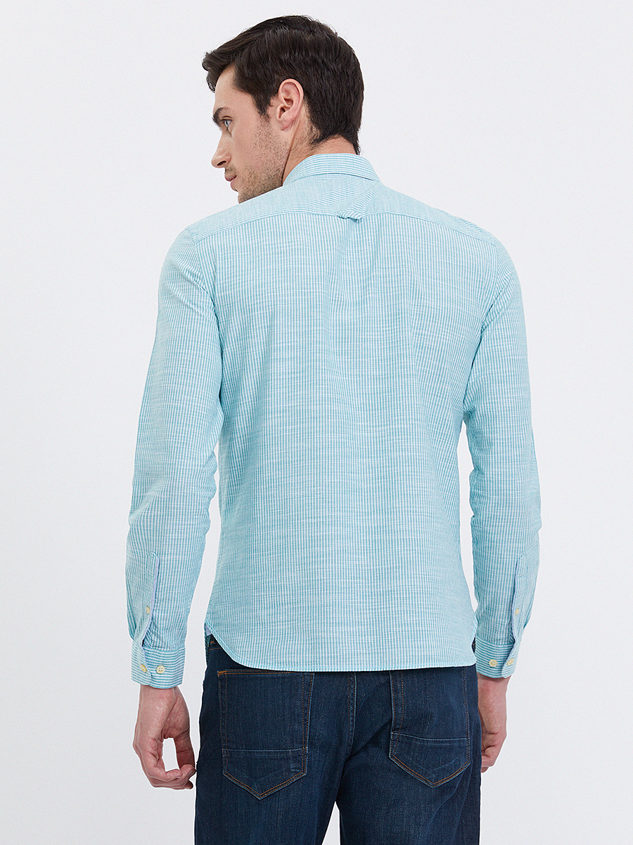 Slim Fit Erkek Gömlek U.kol