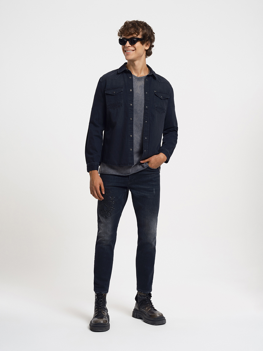 Slim Fit Erkek Gömlek U.kol