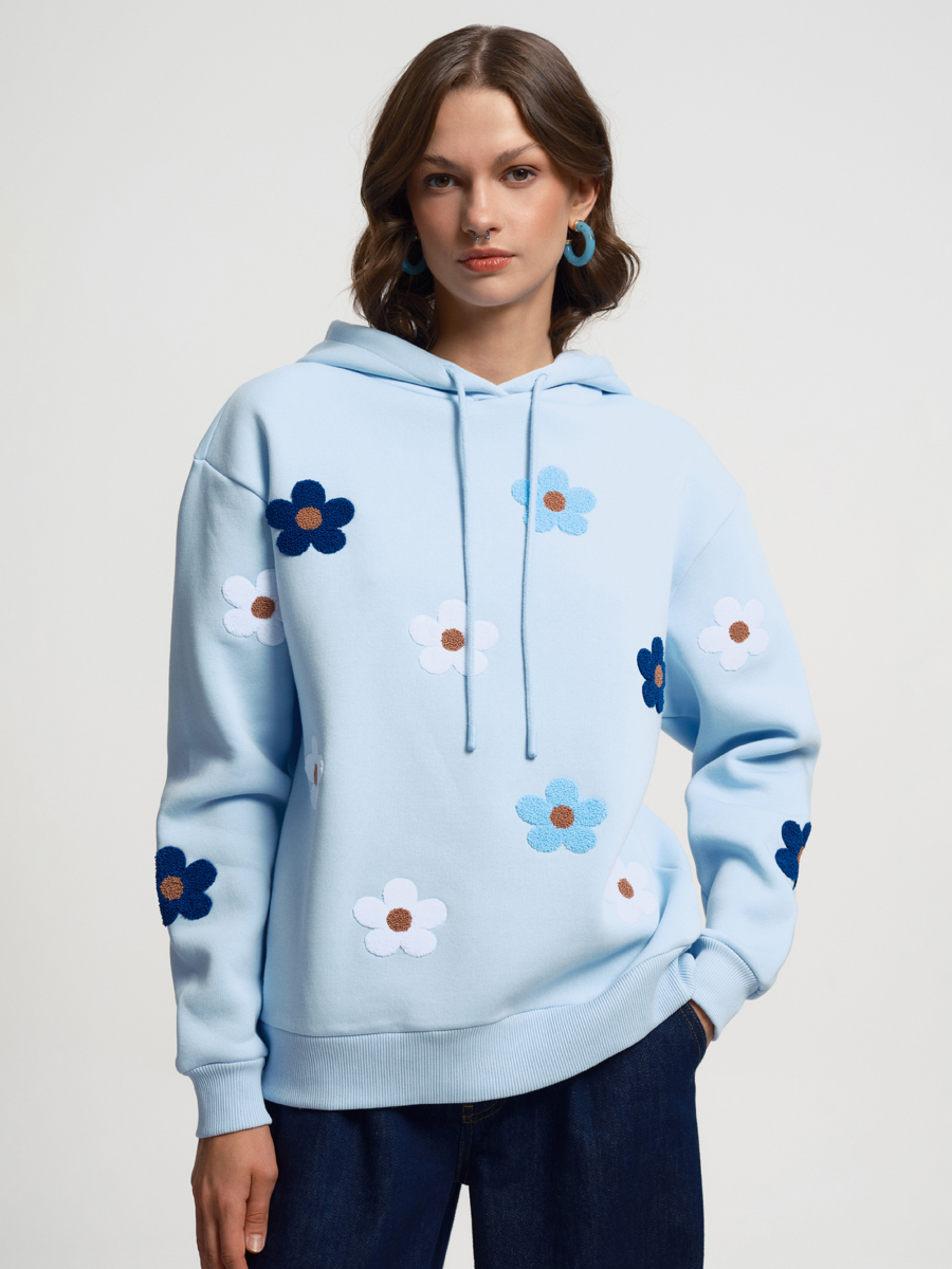 Loose Fit Kadın Sweatshirt