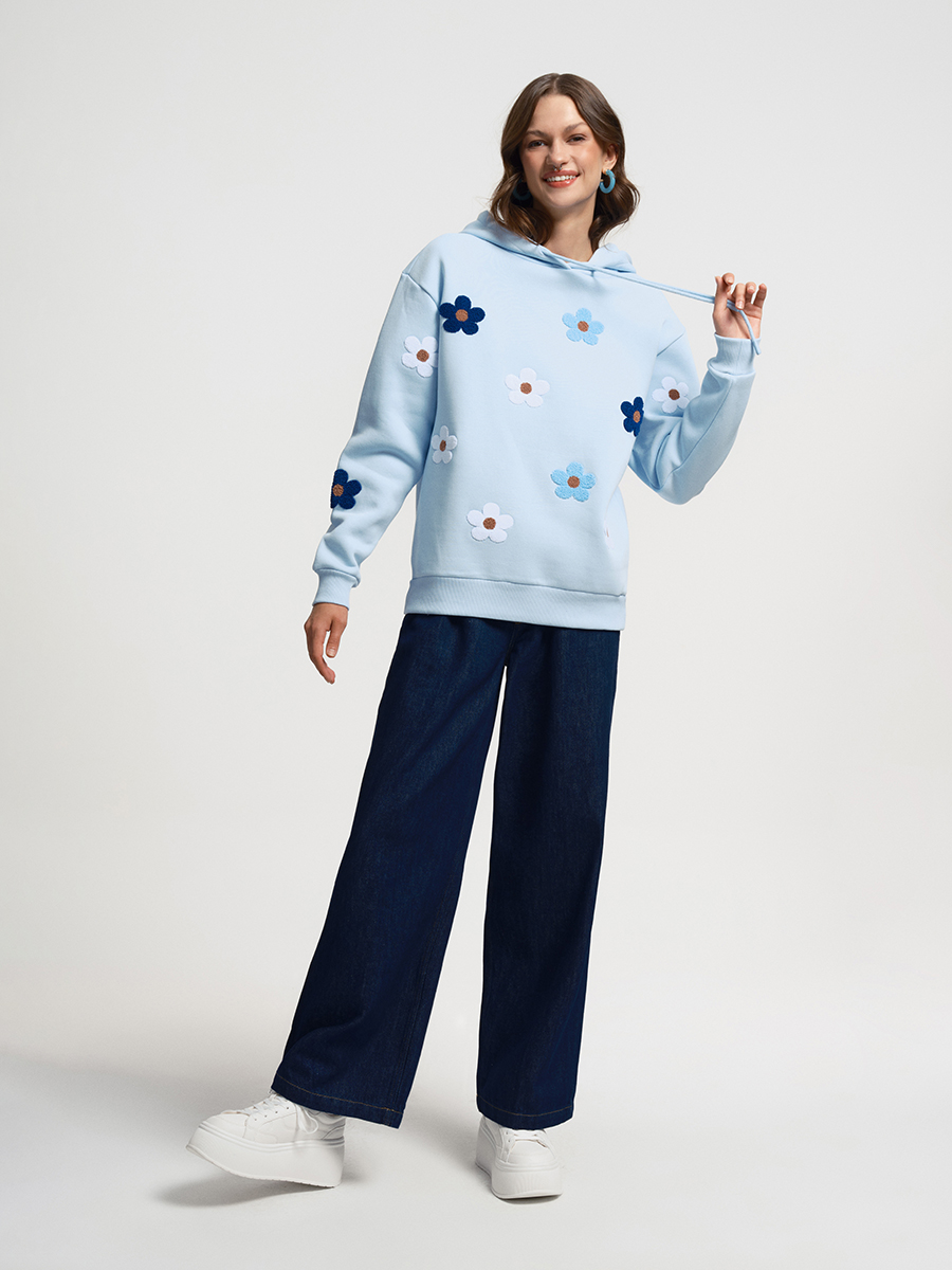 Loose Fit Kadın Sweatshirt