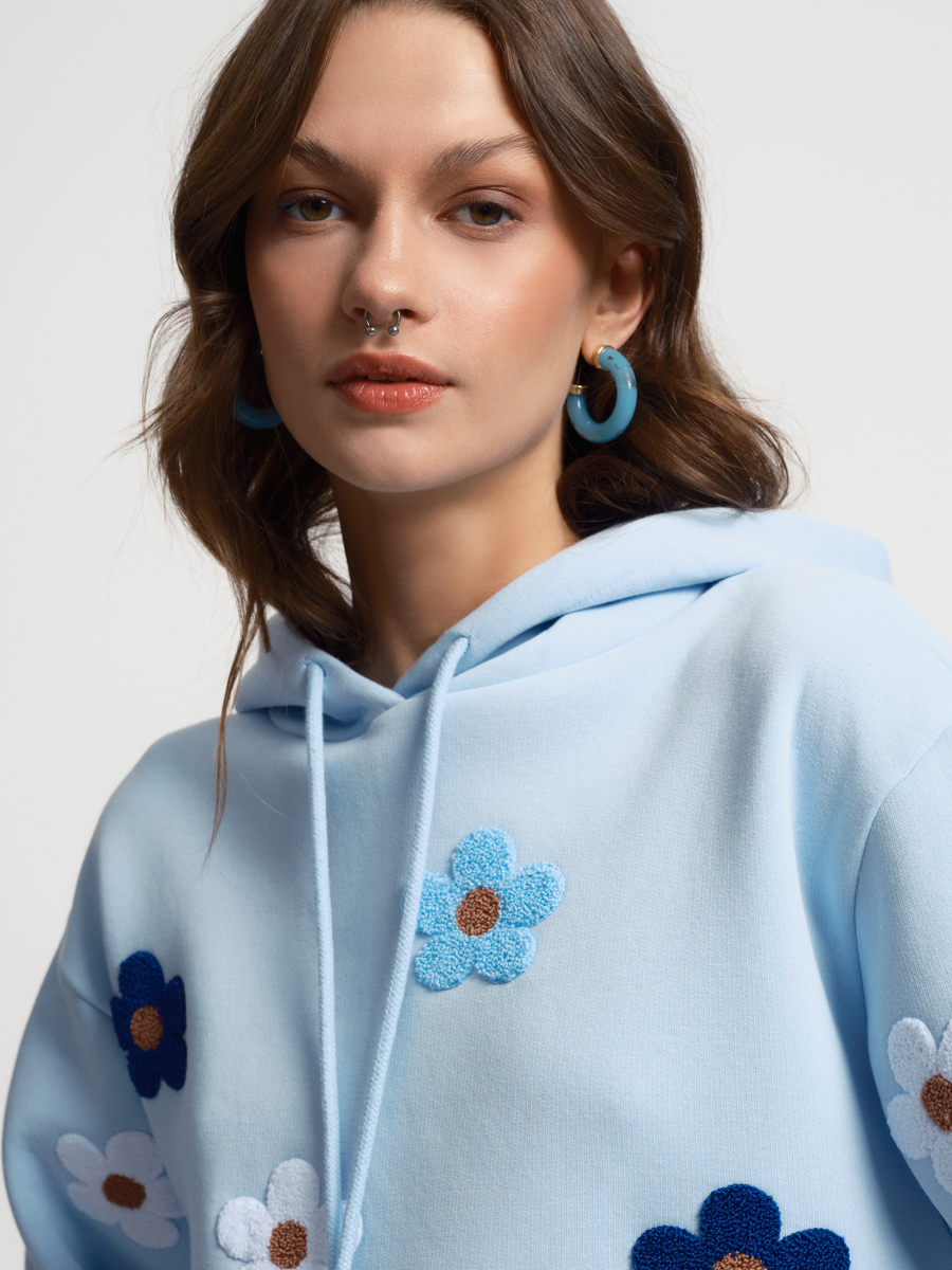 Loose Fit Kadın Sweatshirt