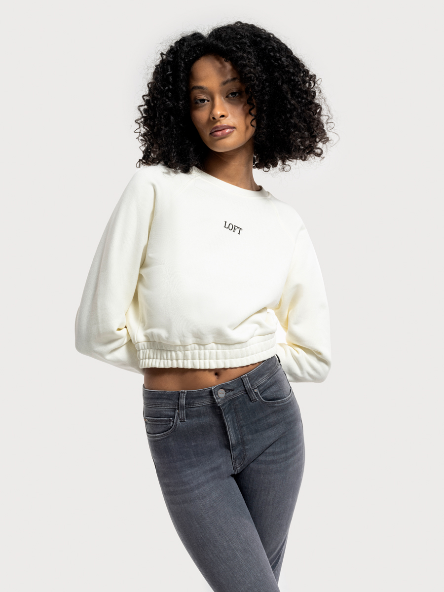 Regular Long Crop Kadın Sweatshirt