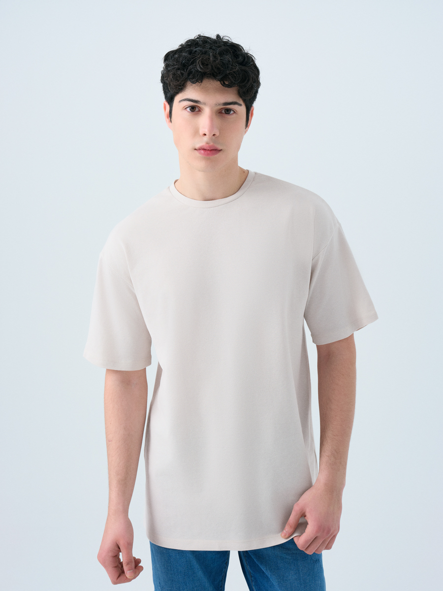 Oversize Fit Erkek Tshirt K.kol