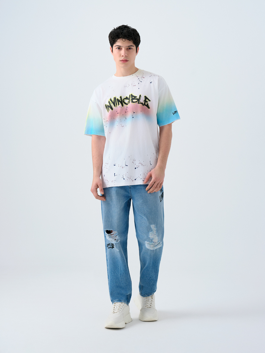Oversize Fit Erkek Tshirt K.kol