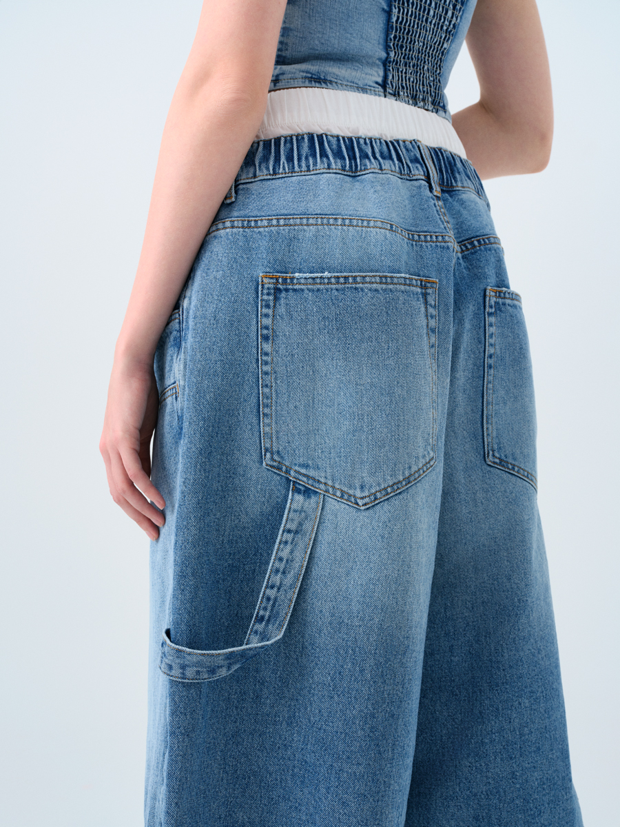 Baggy Fit Kadın Kapri