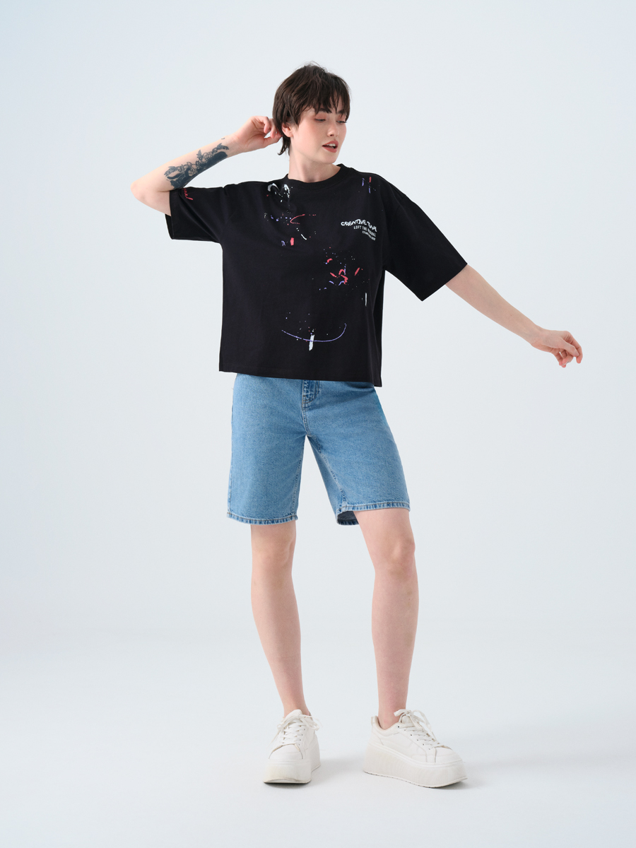 Oversize Kadın Tshirt K.kol