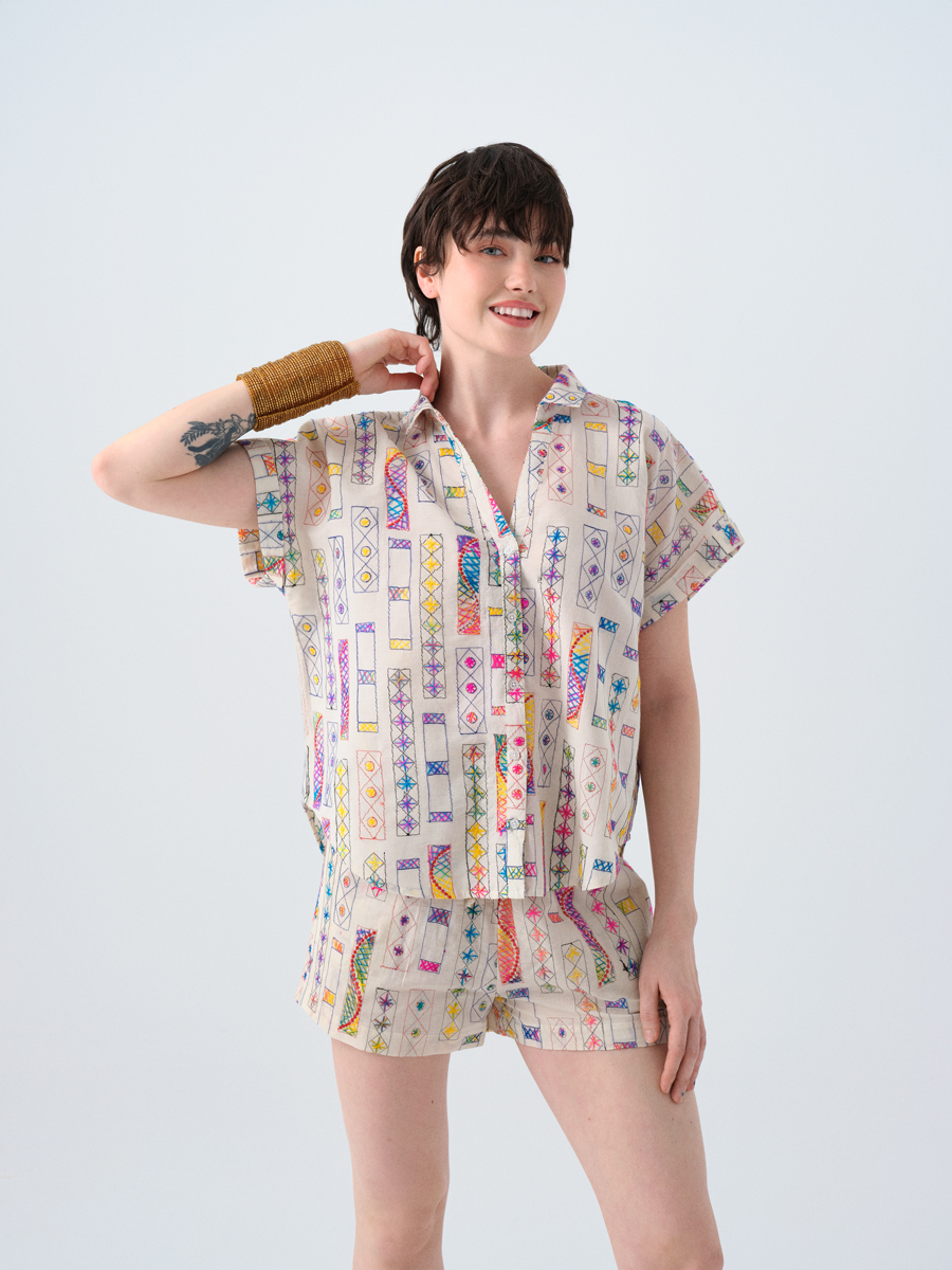 Oversize Kadın Bluz K.kol
