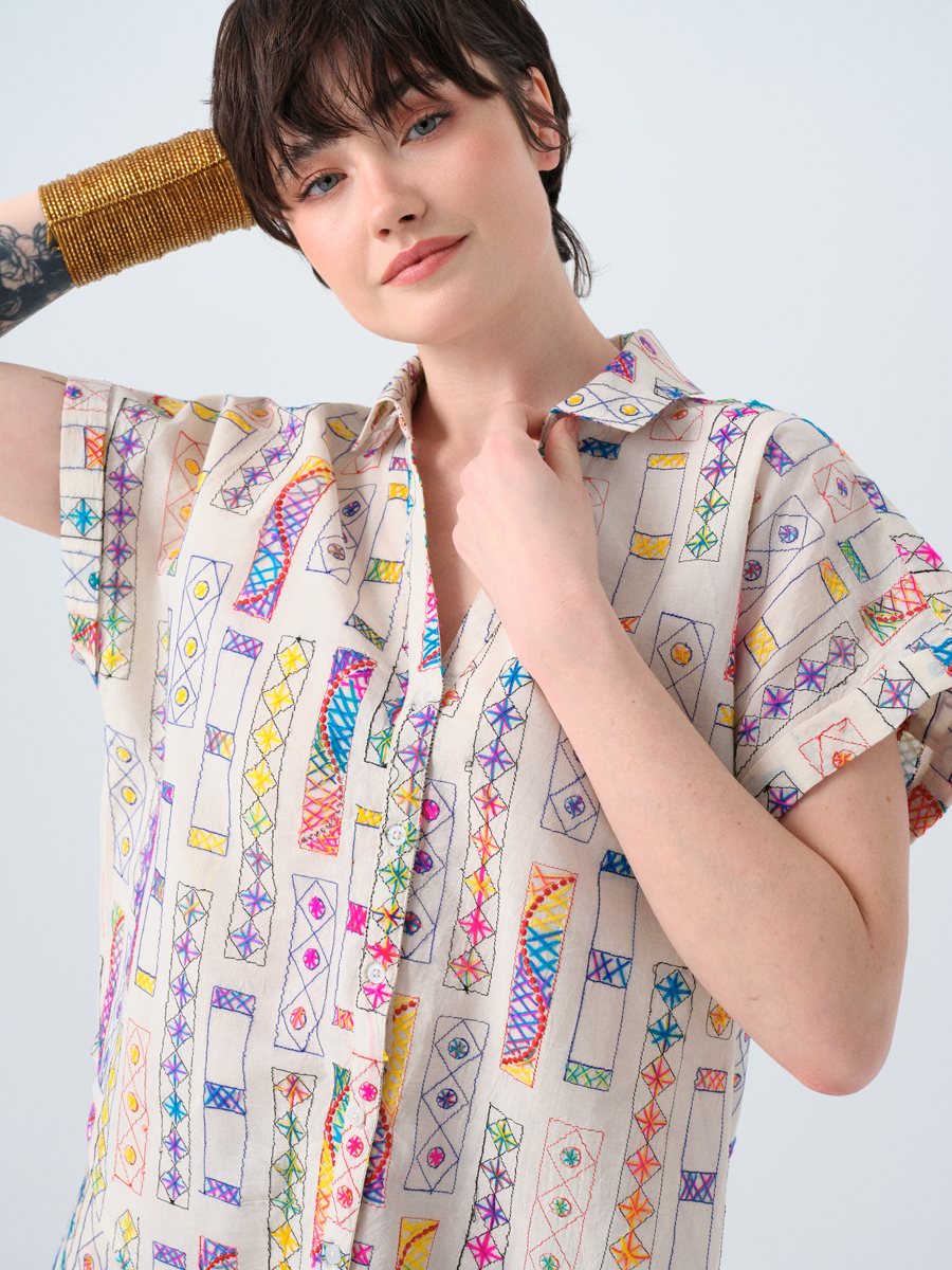 Oversize Kadın Bluz K.kol