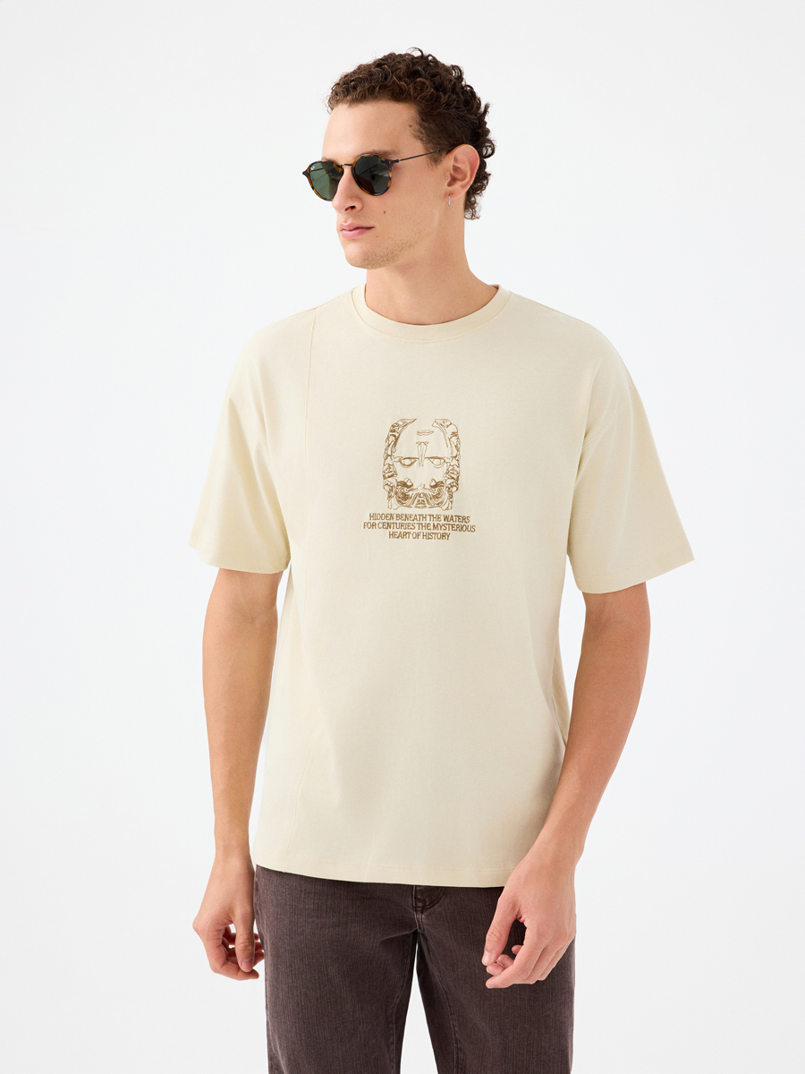 Oversize Fit Erkek Tshirt K.kol