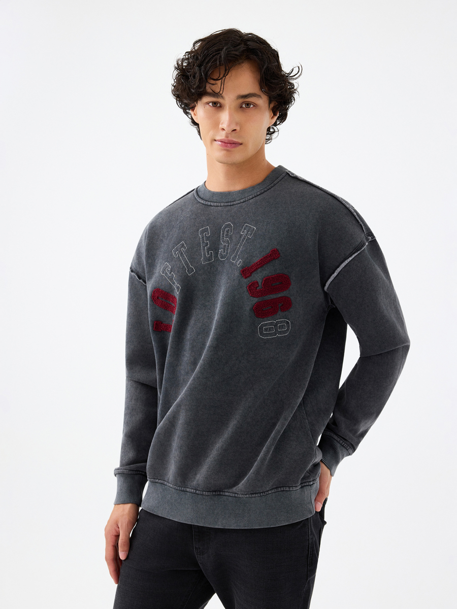 Oversize Fit Erkek Sweatshirt