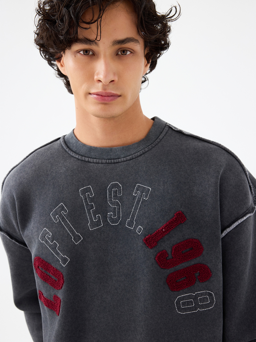 Oversize Fit Erkek Sweatshirt