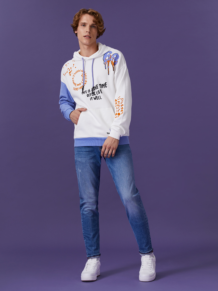 Oversize Fit Erkek Sweatshirt