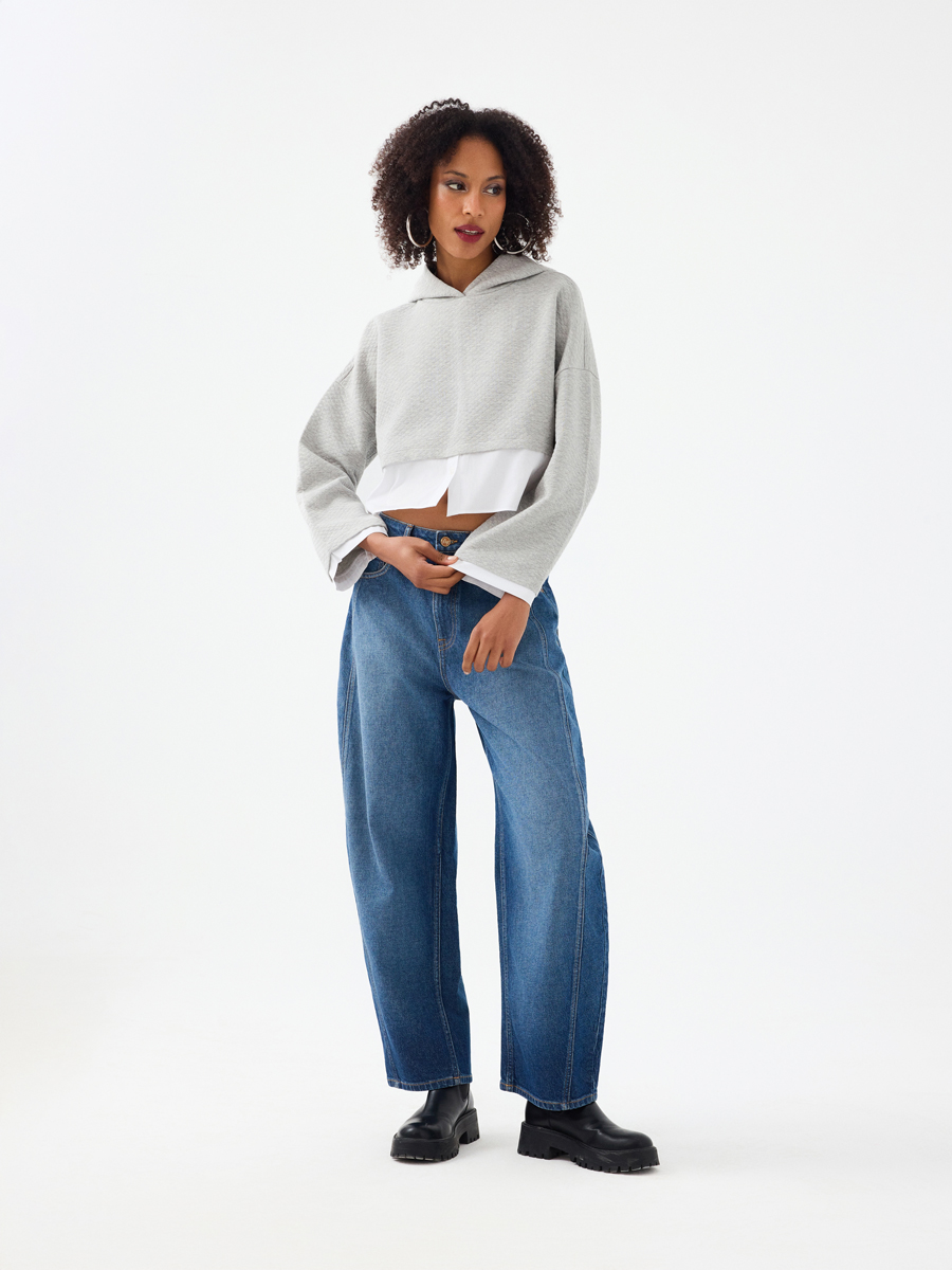 Crop Kadın Sweatshirt