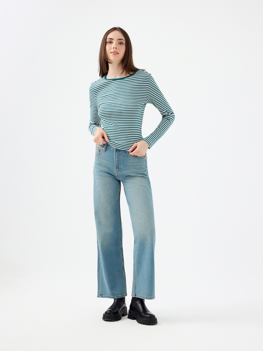 Slim Fit Kadın Tshirt U.kol