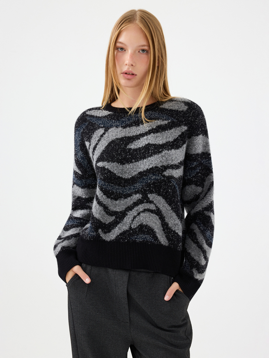 Long Crop Kadın Kazak