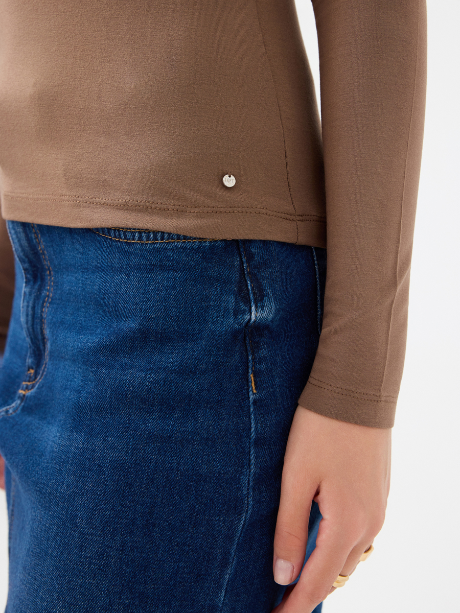 Slim Fit Kadın Bluz U.kol