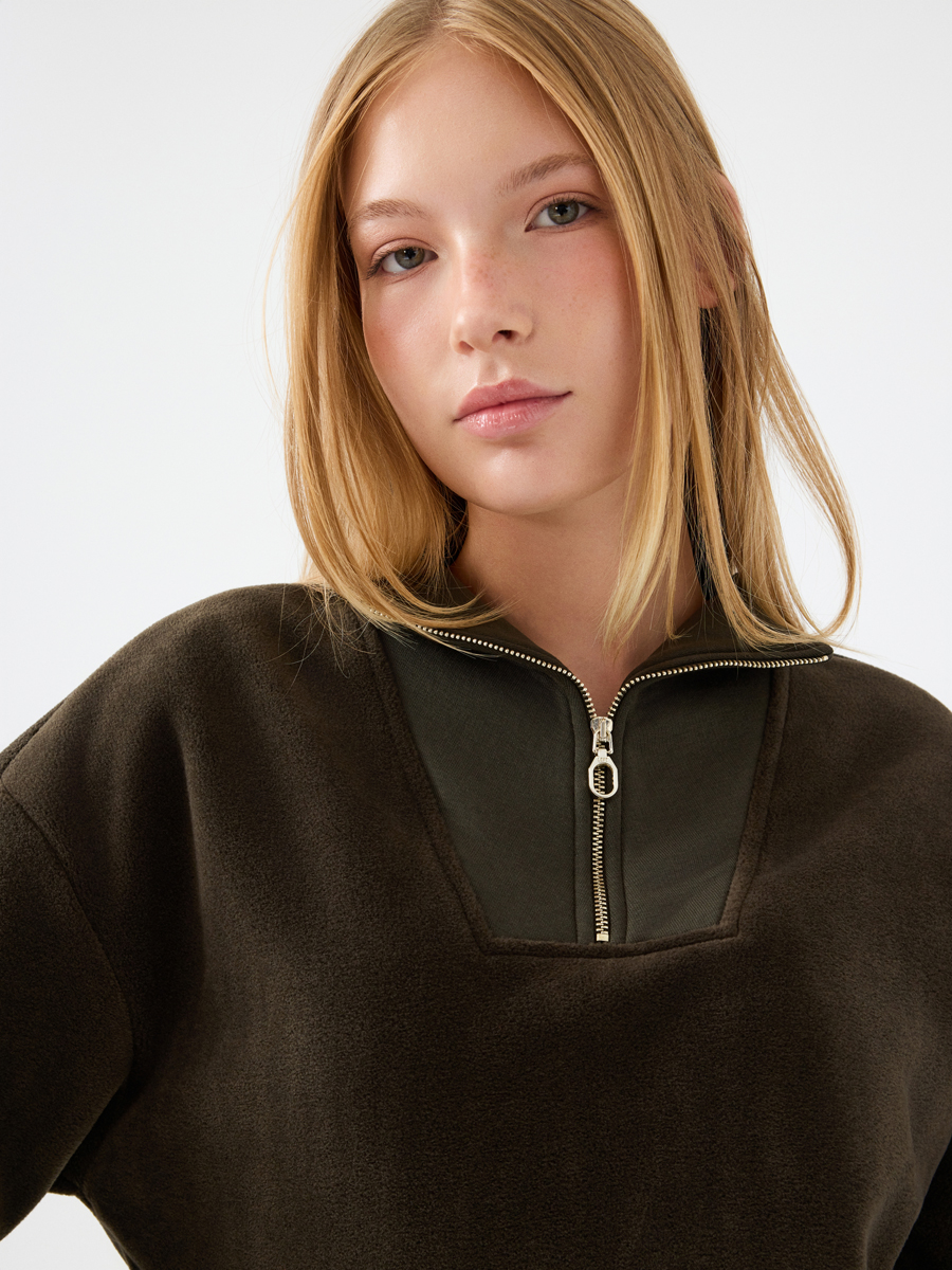 Crop Kadın Sweatshirt