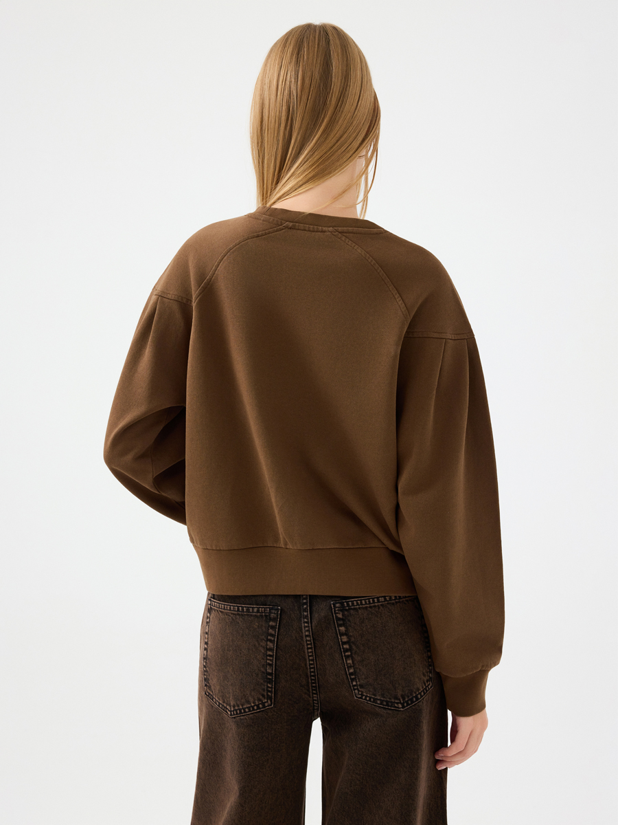 Long Crop Kadın Sweatshirt