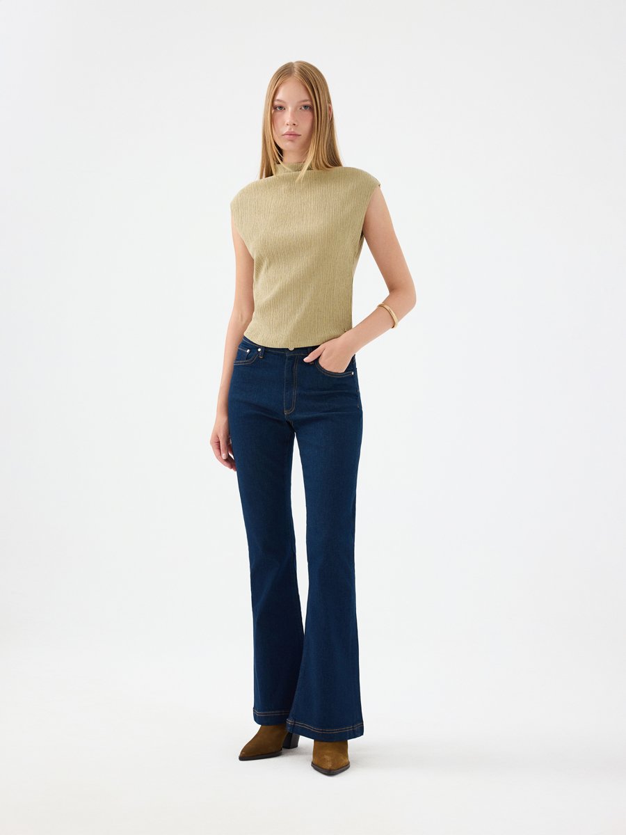 Slim Fit Kadın Bluz K.kol