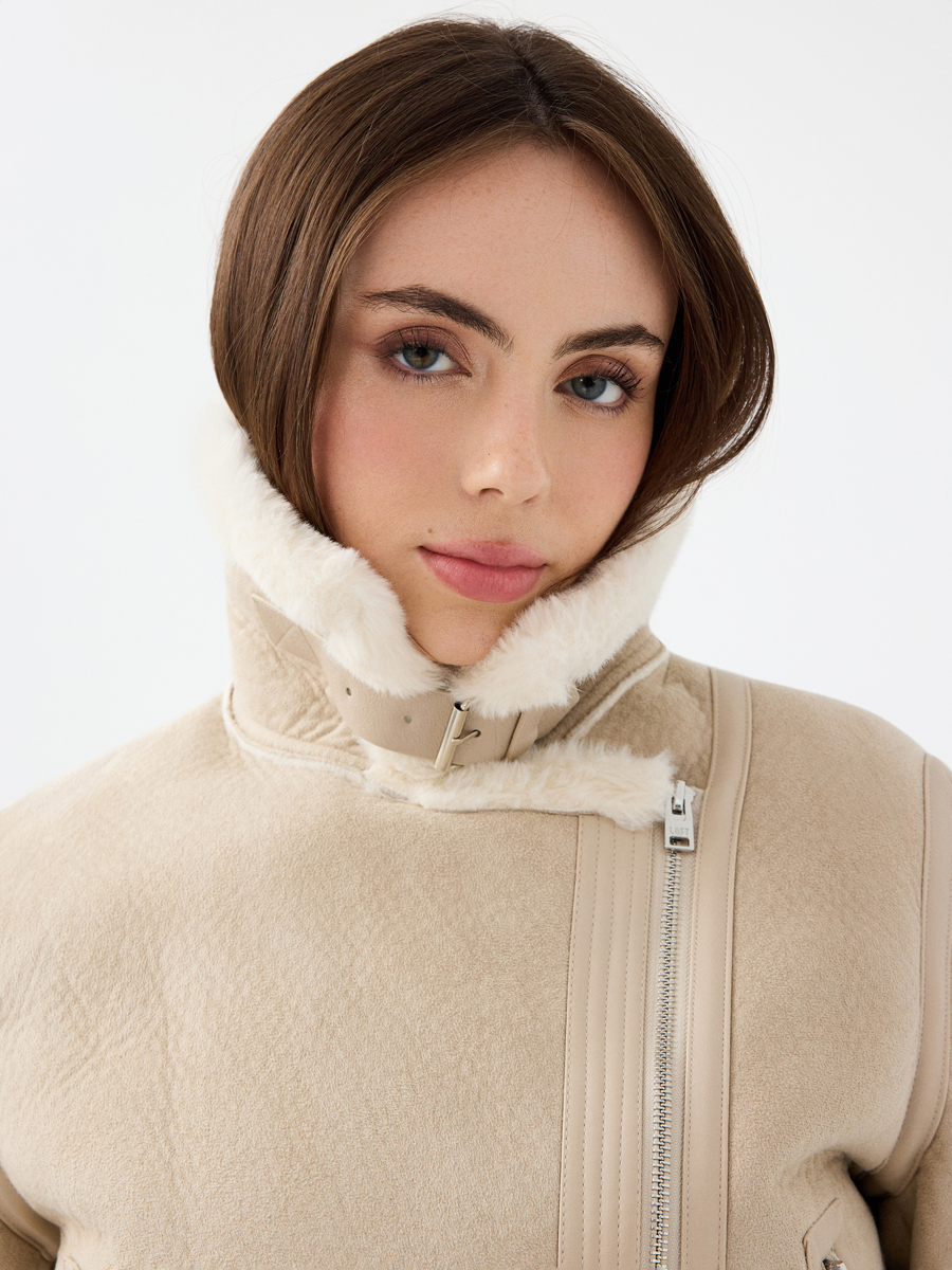 Loose Long Crop Kadın Mont