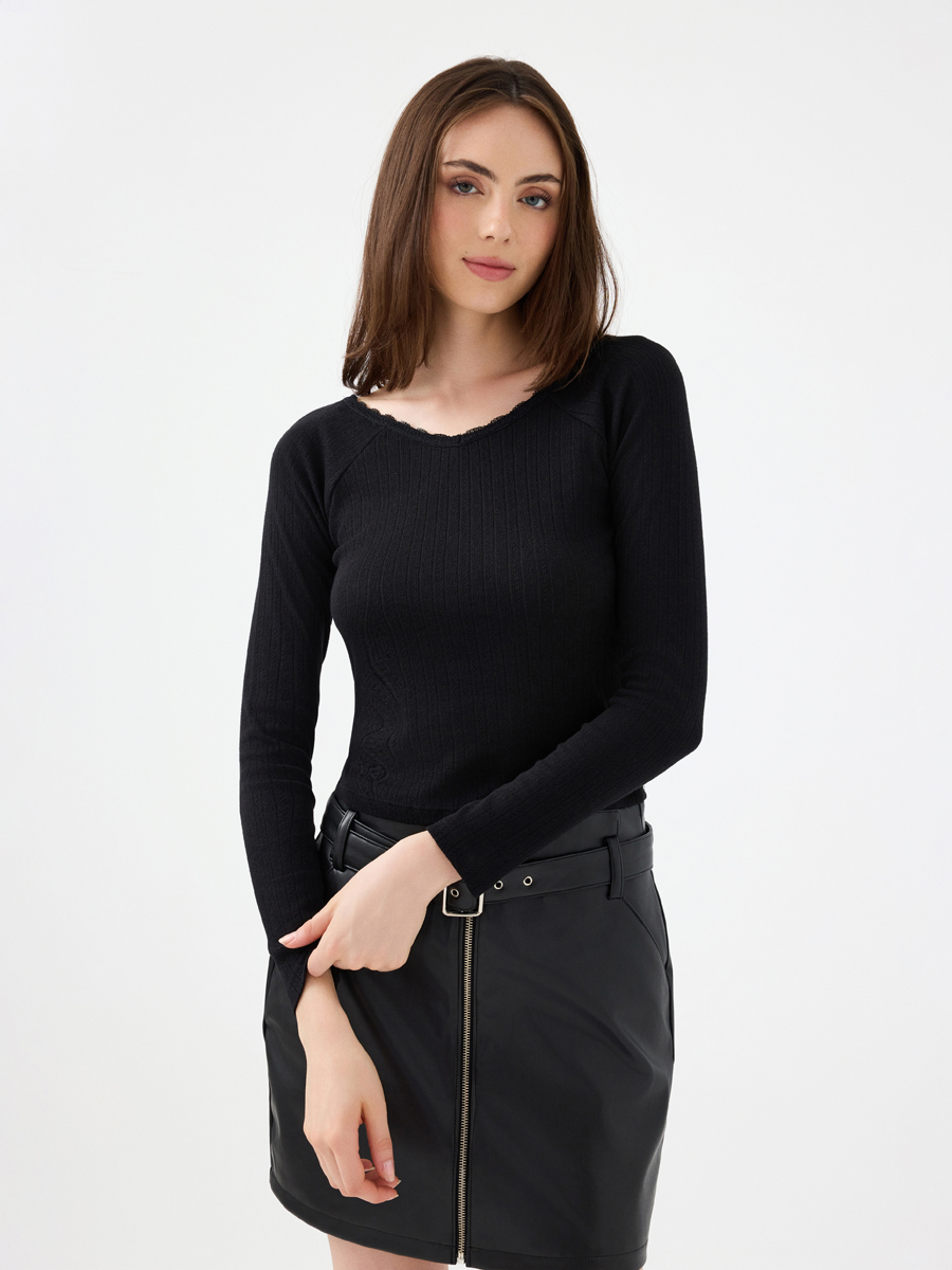 Slim Fit Kadın Tshirt U.kol