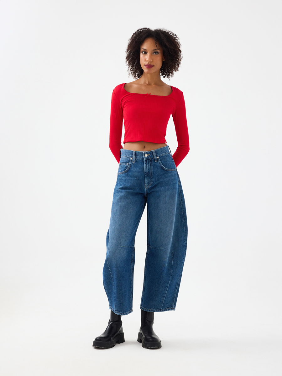 Barrel Regular Fit Kadın Pantolon