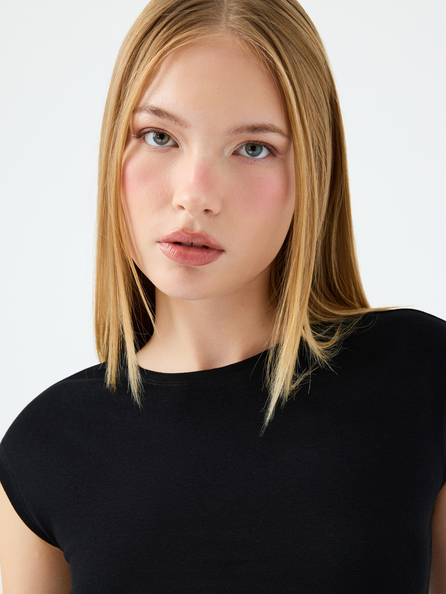 Crop Kadın Tshirt K.kol