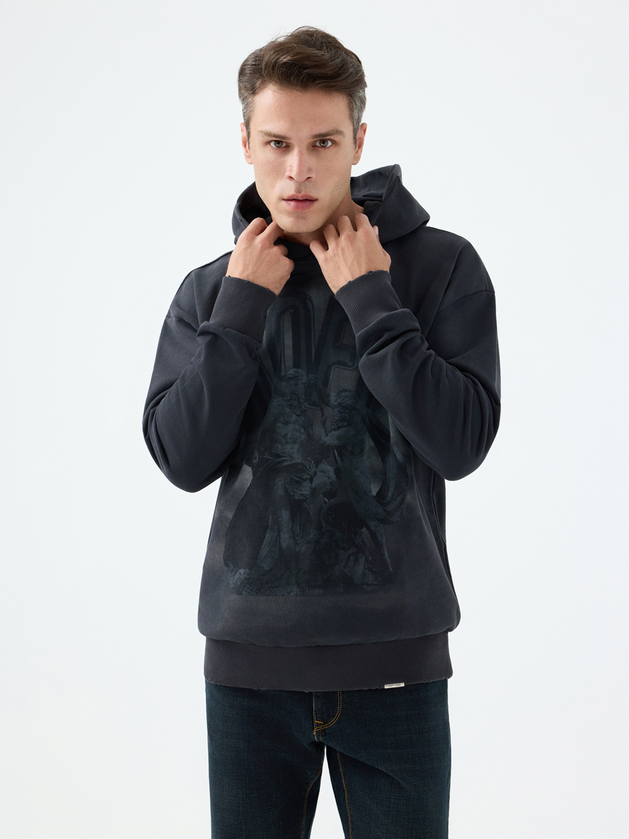 Oversize Fit Erkek Sweatshirt