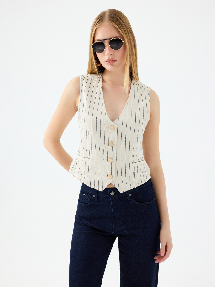 Slim Fit Kadın Yelek