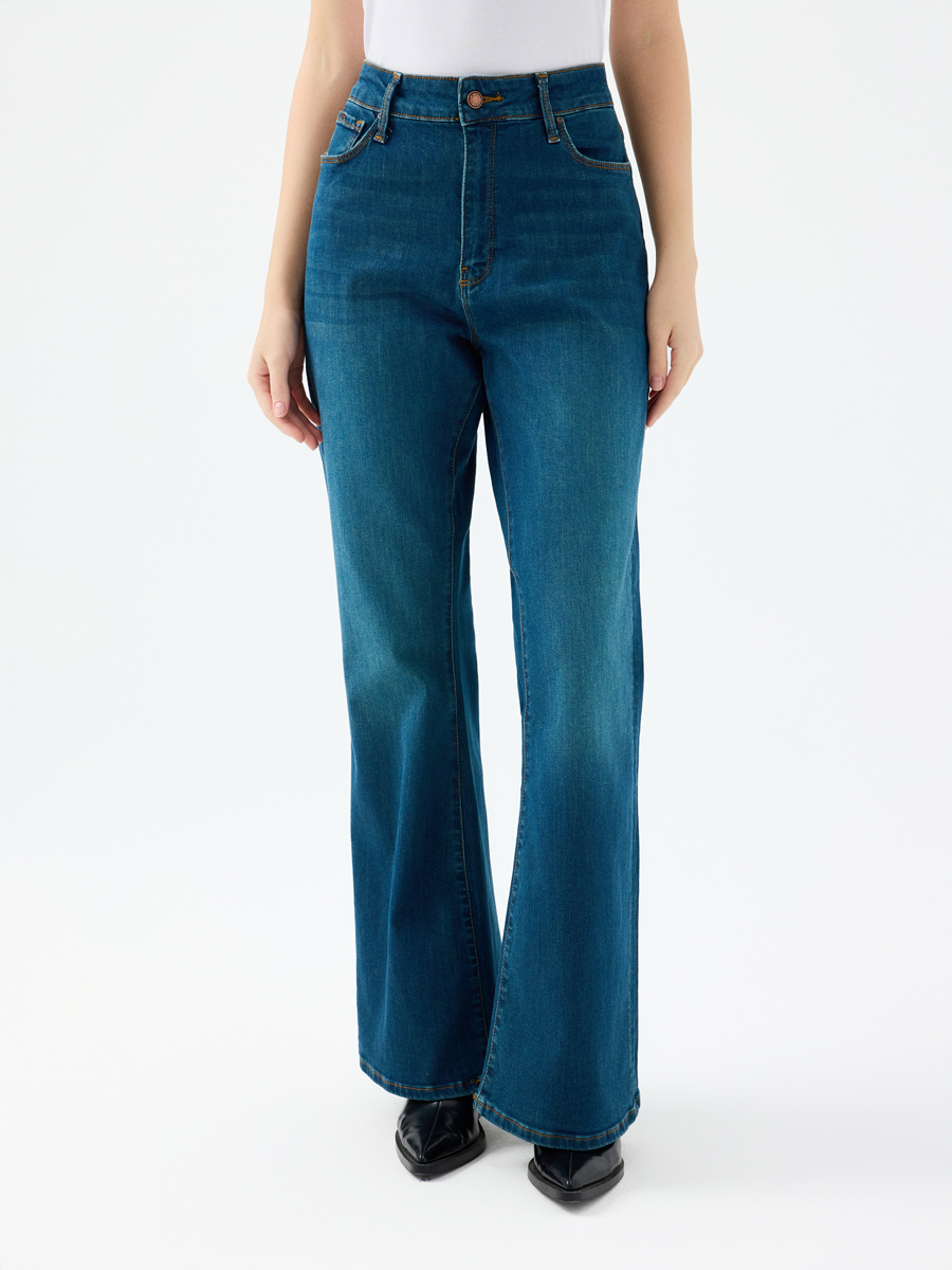 Flare Slim Fit Kadın Pantolon