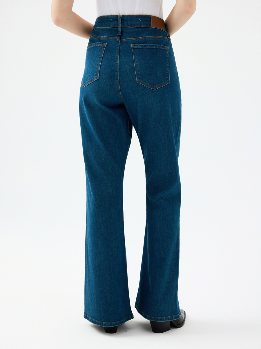 Flare Slim Fit Kadın Pantolon