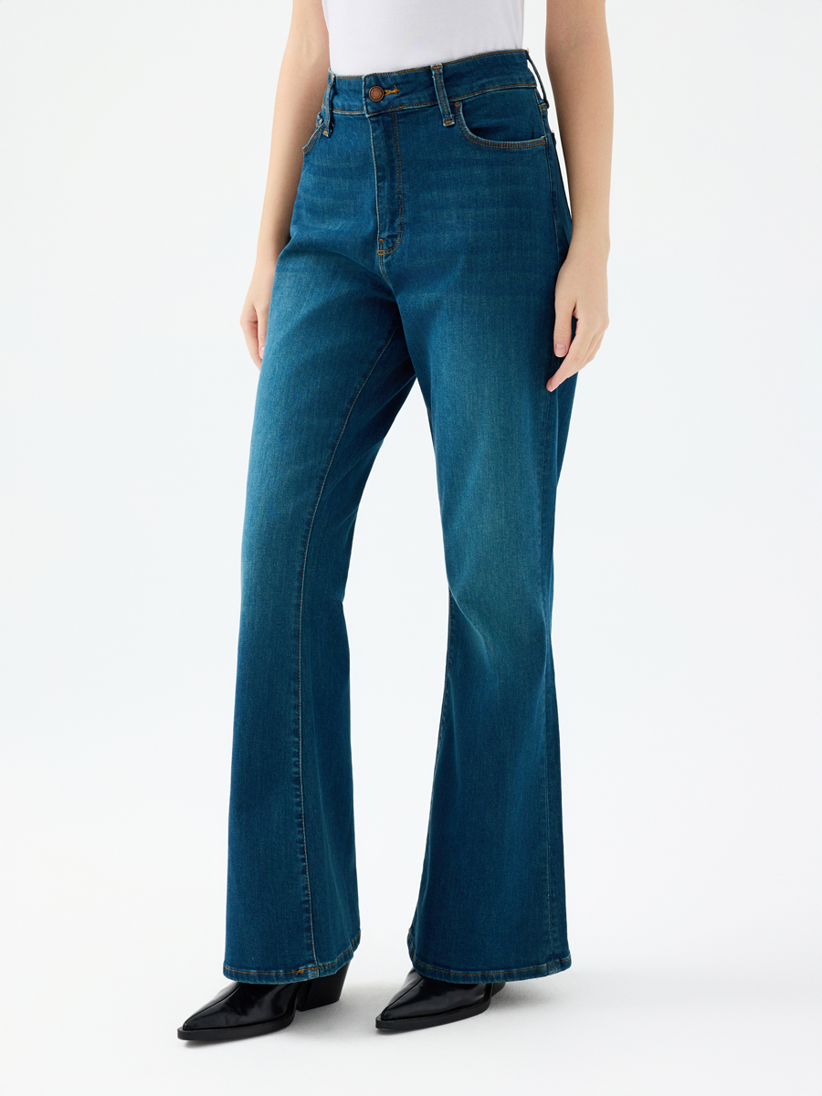 Flare Slim Fit Kadın Pantolon