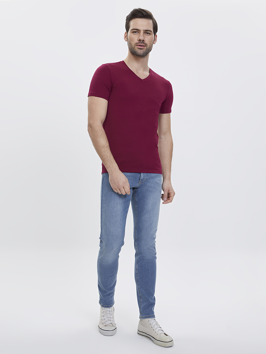 Slim Fit Erkek Tshirt K.kol