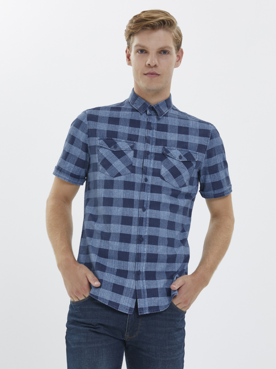 Slim Fit Erkek Gömlek K.kol