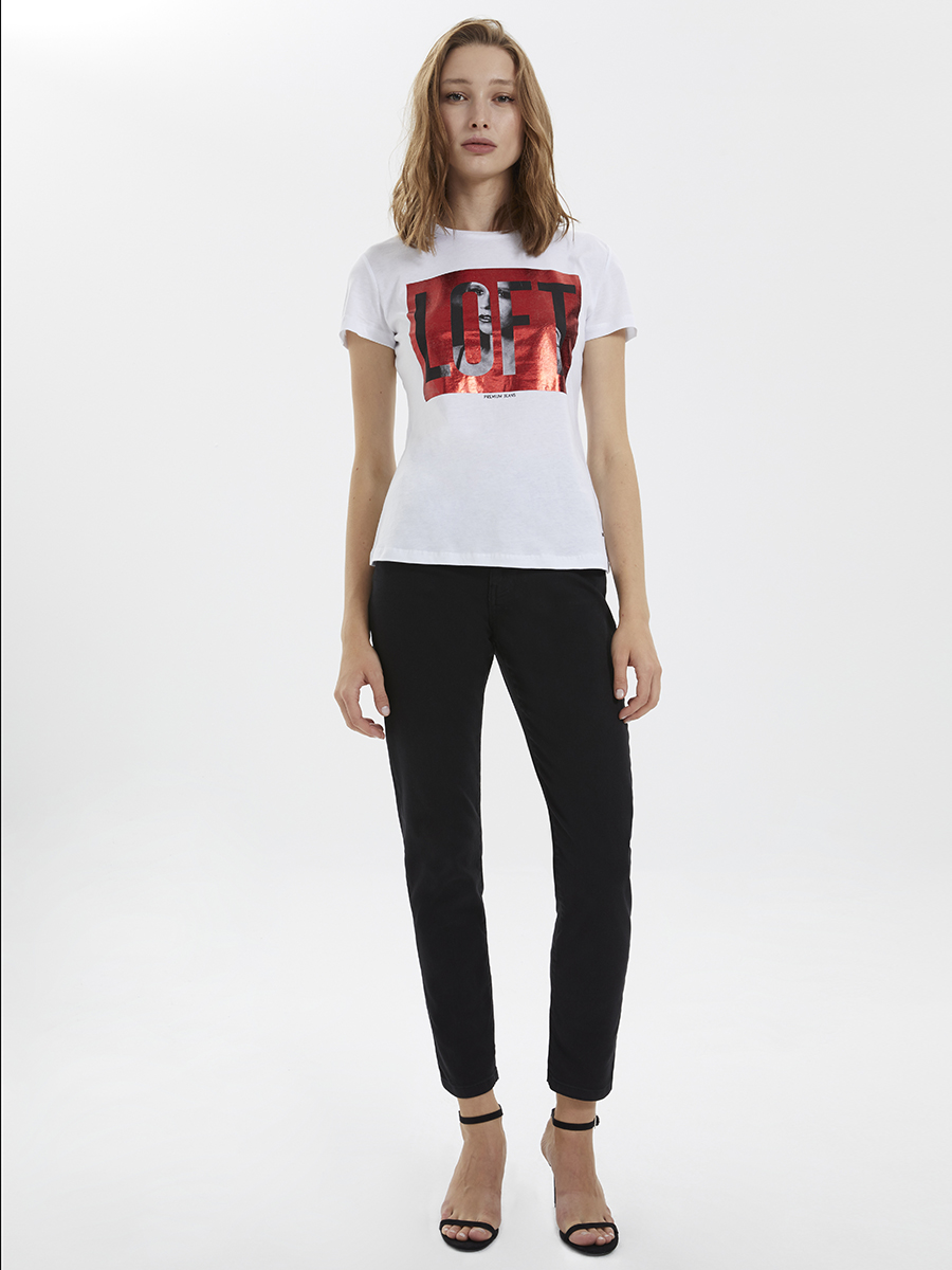 Slim Fit Kadın Tshirt K.kol