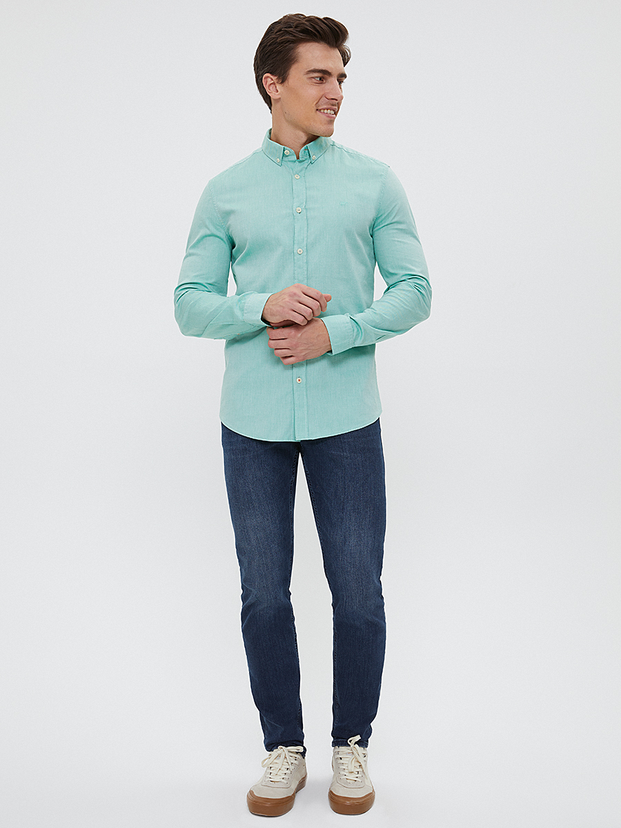 Slim Fit Erkek Gömlek U.kol
