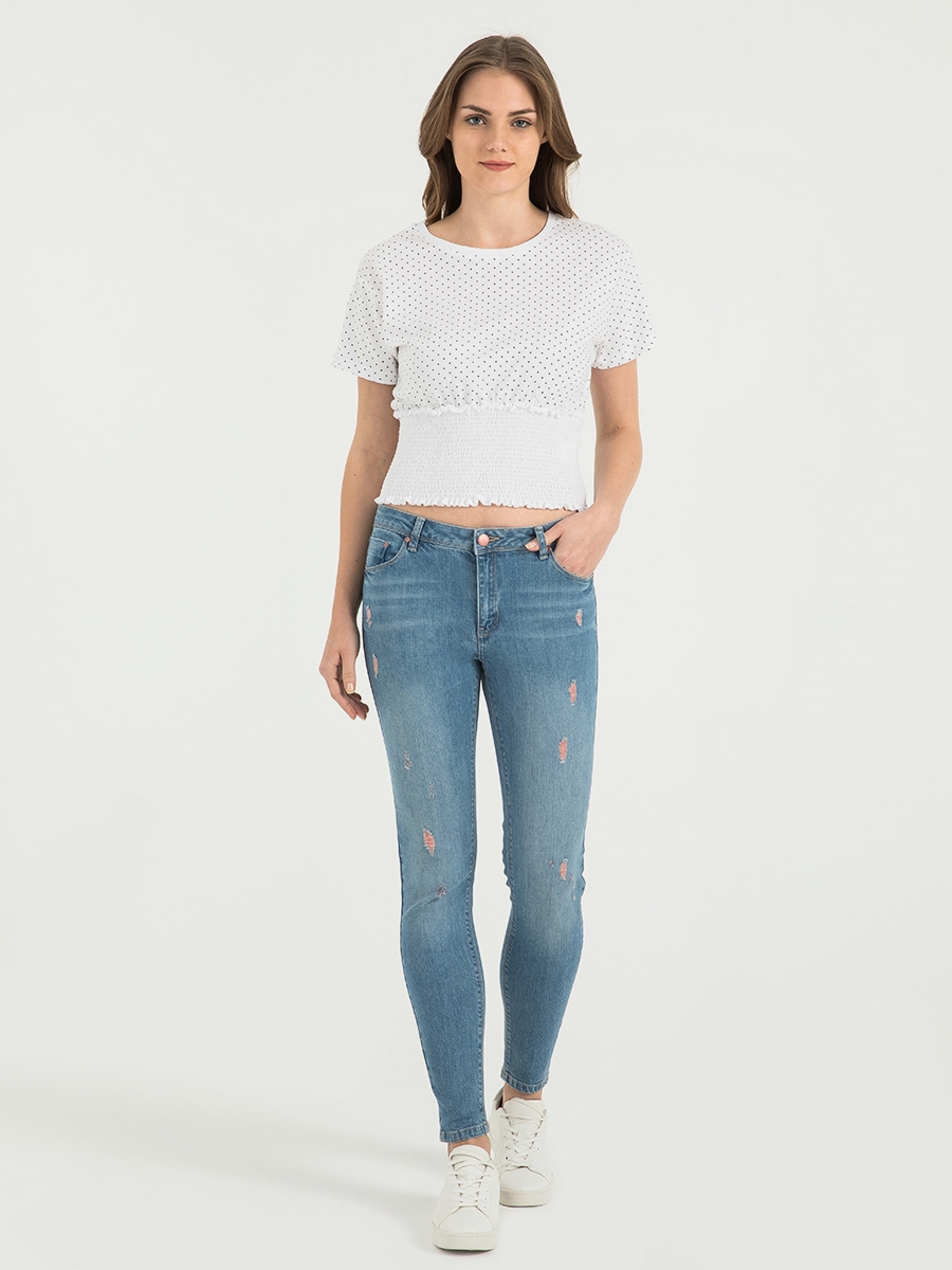 Nicole Skinny Fit Kadın Pantolon